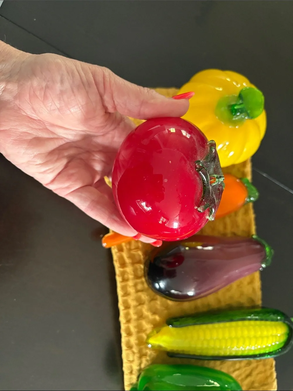 Glass Vegetable set - Murano style
